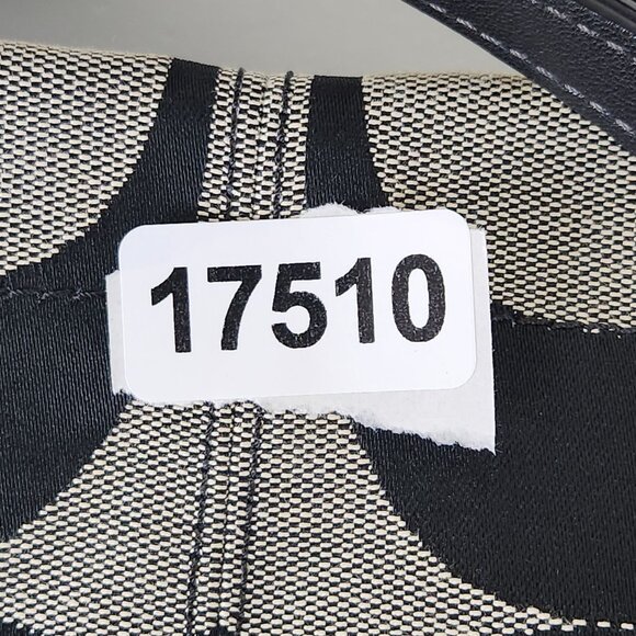 Coach Signature Shoulder Bag Black Gray Brooke Canvas Purse 14473M - Picture 16 of 16